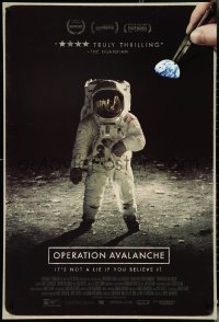 4w0923 OPERATION AVALANCHE DS 1sh 2016 Matt Johnson, NASA moon landing conspiracy black comedy!