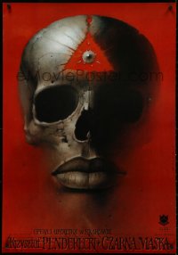 4w0676 CZARNA MASKA commercial Polish 26x38 2000s completely wild Wieslaw Walkuski art!