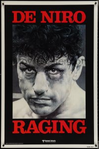 4w0938 RAGING BULL teaser 1sh 1980 Martin Scorsese, classic Kunio Hagio art of Robert De Niro!