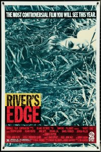 4w0954 RIVER'S EDGE 1sh 1986 Keanu Reeves, Glover, most controversial film you will see this year!