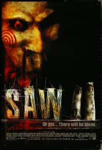 4w0966 SAW II advance 1sh 2005 Darren Lynn Bousman, Tobin Bell, yes, there will be blood!