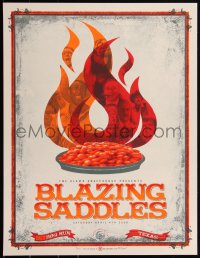 4w0273 BLAZING SADDLES artist signed #7/100 20x26 art print 2009 Mondo, Bobby Dixon art, Alamo!