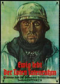 4w0585 EWIG LEBT DER TOTEN TATENRUHM 24x33 German special poster 1990s vintage style art!