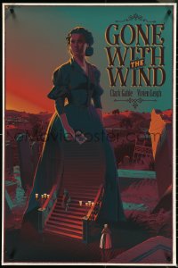 4w0048 GONE WITH THE WIND #78/145 24x36 art print 2017 fantastic art by Laurent Durieux!