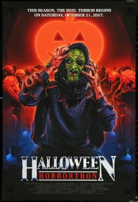 4w0086 HALLOWEEN HORRORTHON 24x36 art print 2017 Marc Schoenbach art from Halloween III!