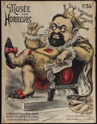 4w0234 MUSEE DES HORREURS #34 20x26 French special poster 1900 anti-Dreyfusard, Lenepveu, ultra rare!