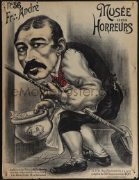 4w0235 MUSEE DES HORREURS #36 20x26 French special poster 1900 anti-Dreyfusard, Lenepveu, ultra rare!