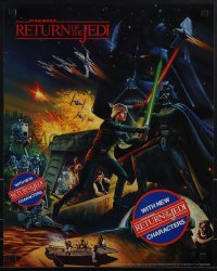 4w0319 RETURN OF THE JEDI 2-sided 18x22 special poster 1983 Keely art, Hi-C, different & ultra rare!