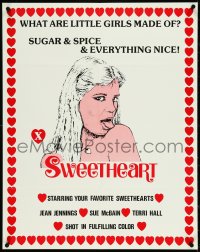 4w0593 SWEETHEART 24x31 special poster 1977 sugar & spice & everything nice, ultra rare!