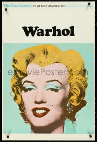 4w0519 TATE GALLERY WARHOL 20x30 museum/art exhibition 1971 best Andy art of Marilyn Monroe!