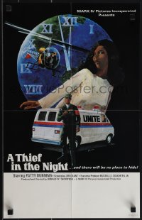 4w0322 THIEF IN THE NIGHT 14x22 special poster 1972 completely different great art by Boyondua!