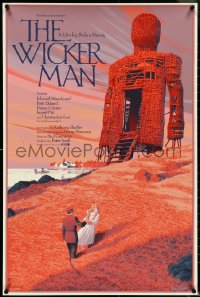 4w0082 WICKER MAN #261/275 24x36 art print 2020 cool Laurent Durieux art, Mondo, regular edition!