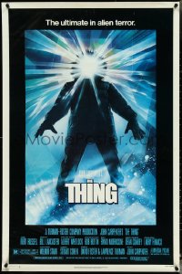 4w1011 THING 1sh 1982 John Carpenter classic sci-fi horror, Struzan, regular credit design!