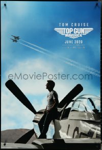 4w1018 TOP GUN: MAVERICK teaser DS 1sh 2022 Naval aviator Cruise on P-51 Mustang fighter airplane!