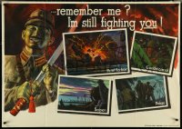 4w0001 REMEMBER ME I'M STILL FIGHTING YOU 29x40 WWII war poster 1944 Kolada art, ultra rare!