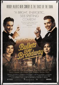 4x0129 BULLETS OVER BROADWAY linen 1sh 1994 Woody Allen, John Cusack, Dianne West, Jennifer Tilly