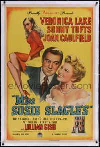 4x0507 MISS SUSIE SLAGLE'S linen 1sh 1946 art of sexy Veronica Lake, Sonny Tufts & Joan Caulfield!