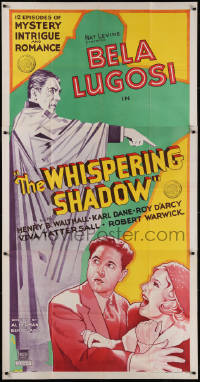 4y0110 WHISPERING SHADOW 3sh 1933 border image of Bela Lugosi, Henry B. Walthall & Robert Warwick!