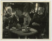 4y0264 BRIDE OF FRANKENSTEIN 8x10.25 still 1935 incredible image of Karloff scared of Heggie's fire!