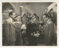 4y0275 CASABLANCA 8x10 still 1942 Bogart, Bergman, Rains & Henreid in best letters of transit scene!