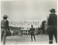 4y1175 FISTFUL OF DOLLARS 8x10 still 1967 iconic 3-shot of Clint Eastwood & two guys on the street!