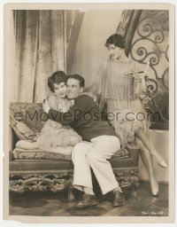 4y1187 GIRLS GONE WILD 8x10.25 still 1929 Hedda Hopper watches Sue Carol & Nick Stuart, lost film!