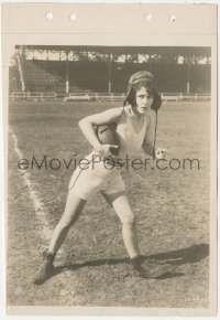 4y1195 HALFBACK HANNAH 8x11 key book still 1928 c/u of female football player Anne Cornwall, rare!