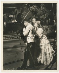 4y1213 KING STEPS OUT candid 8.25x10 still 1936 Josef von Sternberg, Moore & Tone behind camera!