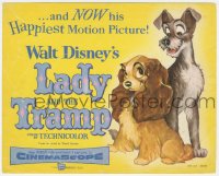 4y1216 LADY & THE TRAMP color 8x10 still 1955 Walt Disney classic canine dog cartoon, great art!