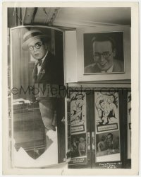 4y1232 MOVIE CRAZY candid 8x10.25 still 1932 theater front display w/Harold Lloyd displays, rare!