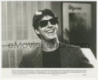 4y1254 RISKY BUSINESS 7.5x9.25 still 1983 iconic c/u of smiling young Tom Cruise wearing sunglasses!