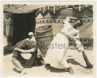 4y1270 SHE'S A SHEIK candid 8x10 still 1928 William Powell takes a lesson in acrobatic dancing!