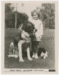 4y1271 SHIRLEY TEMPLE 8x10.25 still 1935 legendary child actress with her real dog & stuffed dog!