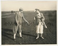 4y1272 SHOULD MARRIED MEN GO HOME 7.5x9.5 still 1928 man shows Stan Laurel where to put golf ball!