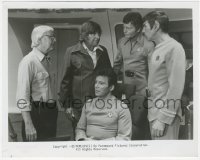 4y1284 STAR TREK candid 8x10 still 1978 Gene Roddenberry & Robert Wise with Shatner, Nimoy & Kelley!