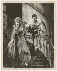 4y1285 STREETCAR NAMED DESIRE 8x10.25 still 1951 Marlon Brando chases Vivien Leigh down stairs!