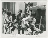 4y1289 SYMPATHY FOR THE DEVIL candid 8x10 still 1970 Jean-Luc Godard w/Mick Jagger & Rolling Stones!