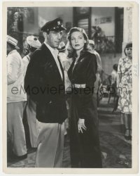 4y1298 TO HAVE & HAVE NOT 8x10 still 1944 c/u of Humphrey Bogart & sexy Lauren Bacall w/cigarette!