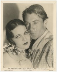 4y1307 VIRGINIAN 8x10.25 still R1934 best close up of Gary Cooper & pretty Mary Brian embracing!