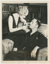 4y1313 WILLIAM POWELL/CAROLE LOMBARD 8x10 still 1931 she's lighting his cigarette after honeymoon!