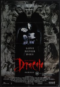 4y0327 BRAM STOKER'S DRACULA Aust 1sh 1992 Coppola, Oldman, gargoyle, love never dies!