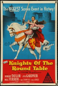 4y0335 KNIGHTS OF THE ROUND TABLE Aust 1sh 1954 Robert Taylor as Lancelot, Ava Gardner as Guinevere!