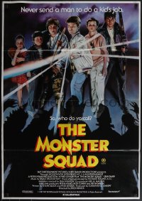 4y0338 MONSTER SQUAD Aust 1sh 1987 art of young heroes and classic villains by Brian Clinton!