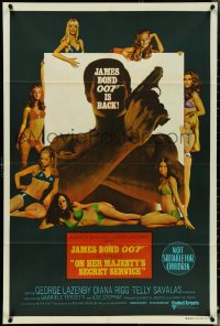 4y0339 ON HER MAJESTY'S SECRET SERVICE Aust 1sh 1969 George Lazenby's only appearance as James Bond!