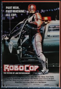 4y0343 ROBOCOP Aust 1sh 1988 Paul Verhoeven, full-length cyborg police Peter Weller by Mike Bryan!