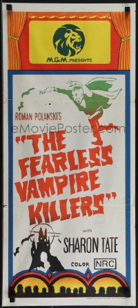 4y0401 MGM Aust daybill 1960s advertising a showing of The Fearless Vampire Killers, Sharon Tate!