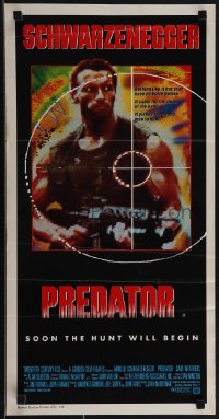 4y0415 PREDATOR Aust daybill 1987 Arnold Schwarzenegger sci-fi, like nothing on Earth!