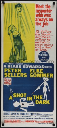 4y0423 SHOT IN THE DARK Aust daybill 1964 Blake Edwards, Peter Sellers, Sommer, Pink Panther!