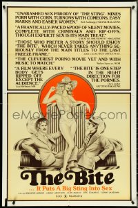 4y0711 BIG CON 1sh 1975 Sarah Nicholson & Eric Edwards in The Sting sex parody, The Bite!