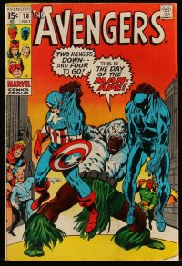 4y0310 AVENGERS #78 comic book July 1970 art by Buscema & Palmer, 2nd appearance of The Grim Reaper!